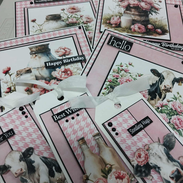 Cows in the garden- Card Kit