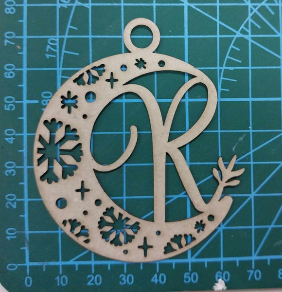 Alphabet Bauble - R