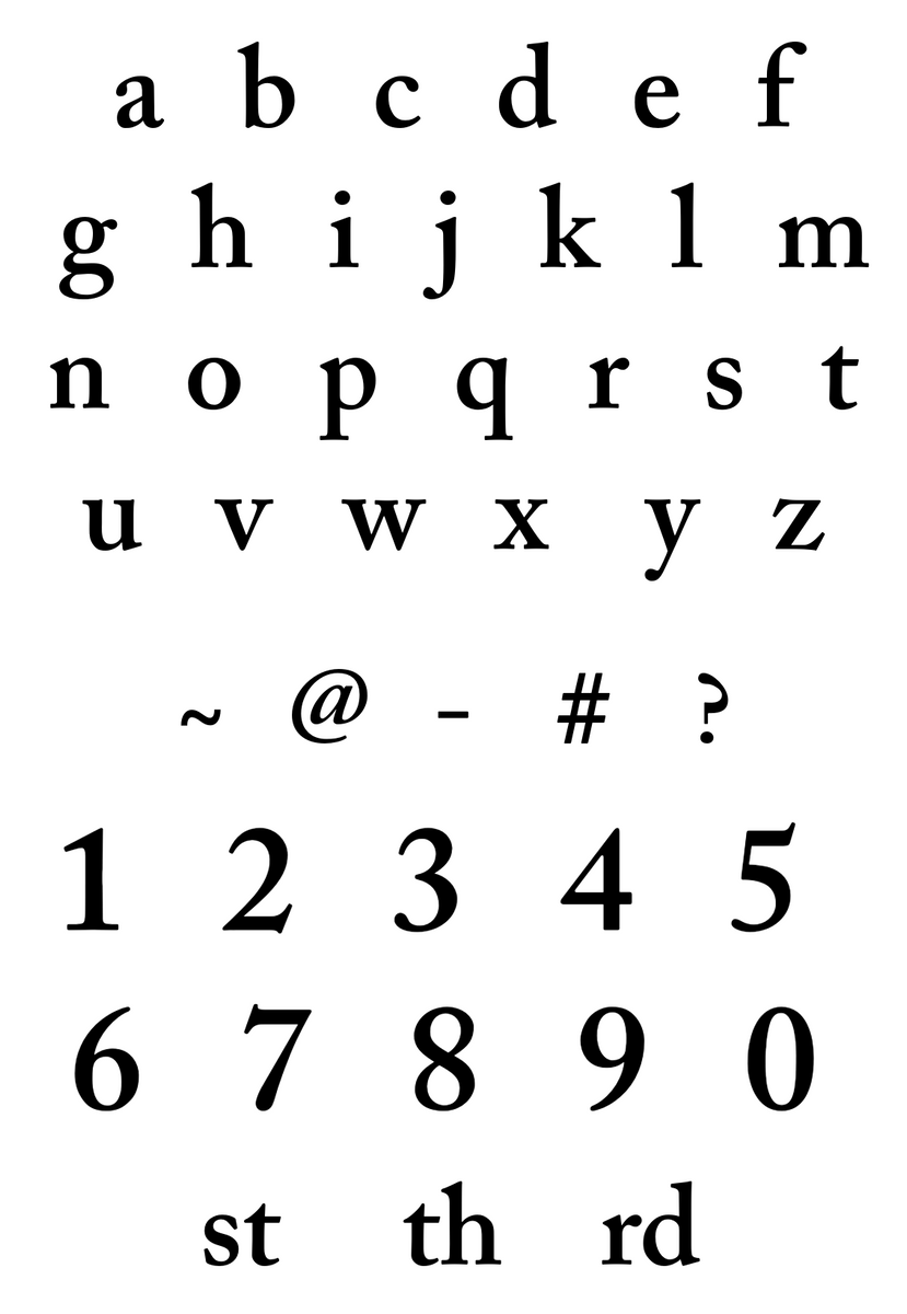 Alpha Lower Case 01 - Stamps – Created By You Paper Crafts