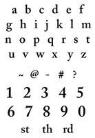 Alpha Lower Case 01 - Stamps