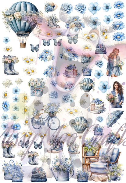 Cottage Blue's Cut-A-Parts