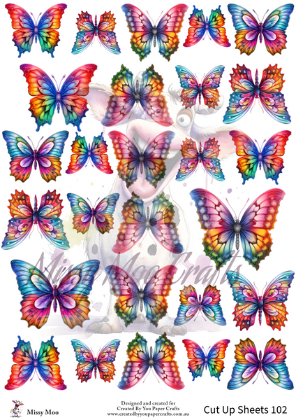 A4 Cut Up Sheets - 102