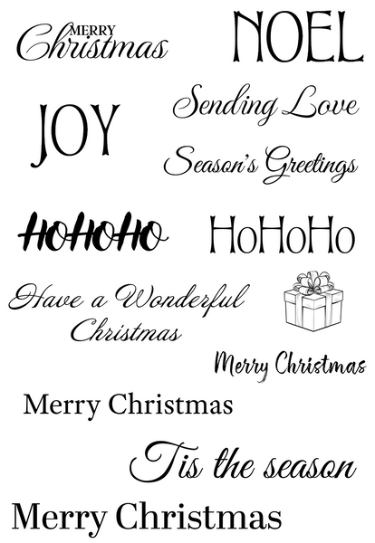 Christmas NOEL Stamps set
