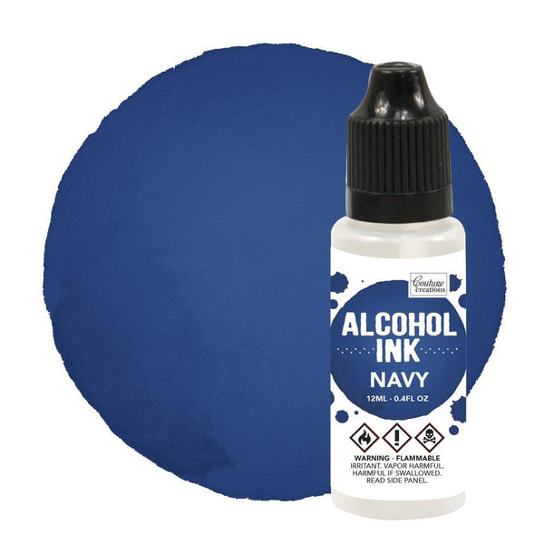 Eggplant /Navy - Alcohol Ink