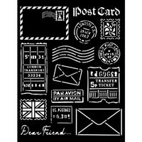 Stamperia - Thick stencil cm 20X25 - Our way post card