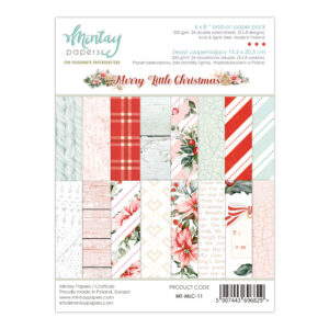 Mintay - Merry Little Christmas - 6 x 8 add on paper pack